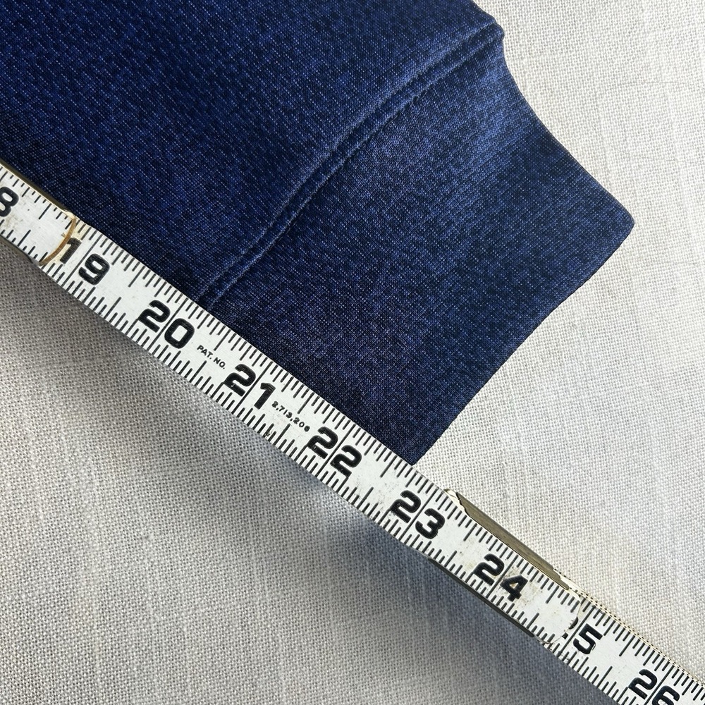 ADIDAS Size M Men's Blue Front Pocket Sweatshirt FullZip WarmUp Athletic Climawa - Picture 6 of 7